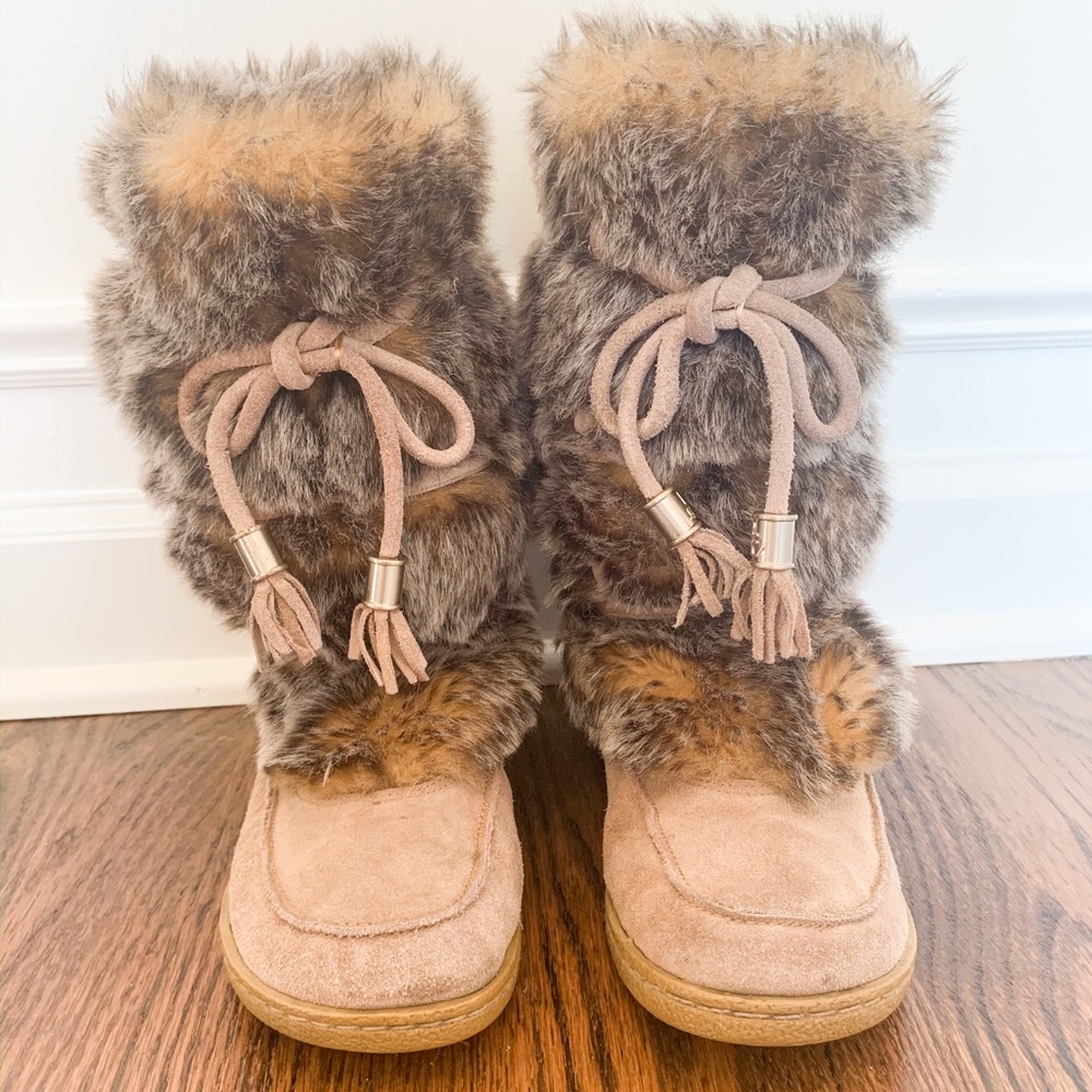 Sam Edelman Fur Meiko Winter Eskimo Boots Size 5
